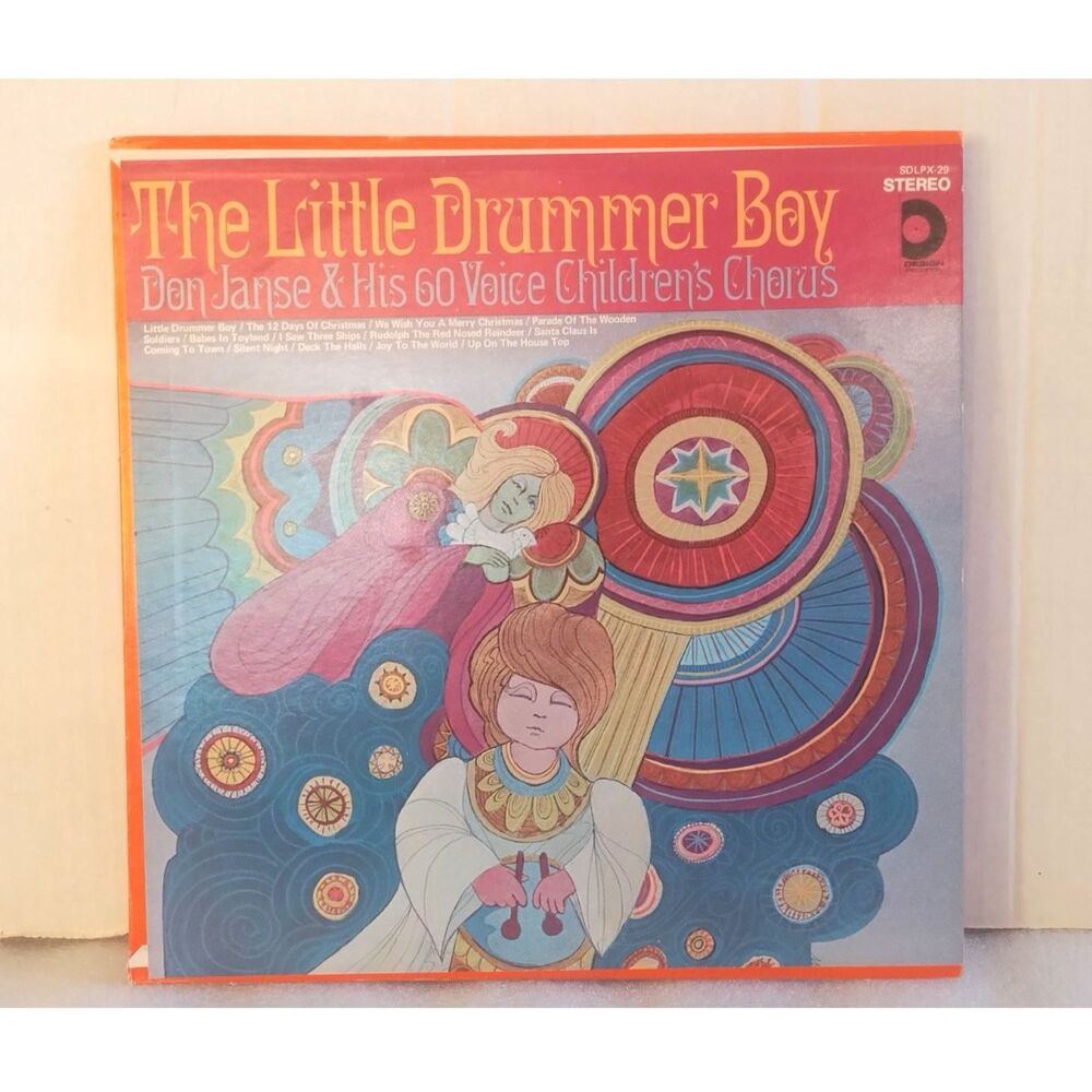 The Little Drummer Boy LP 1968 Design Records Don Janse Vintage Holiday Record